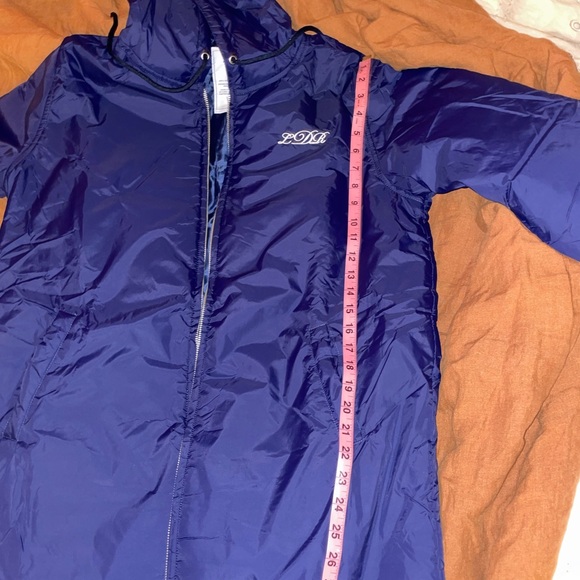 Lana Del Rey Official Monogram LDR Long Hooded Navy Jacket Small / Medium SM - Picture 3 of 11